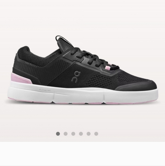 ON Running ON Cloud The Roger Spin Black Pink Zephyr tennis shoes size 8 - Picture 2 of 8